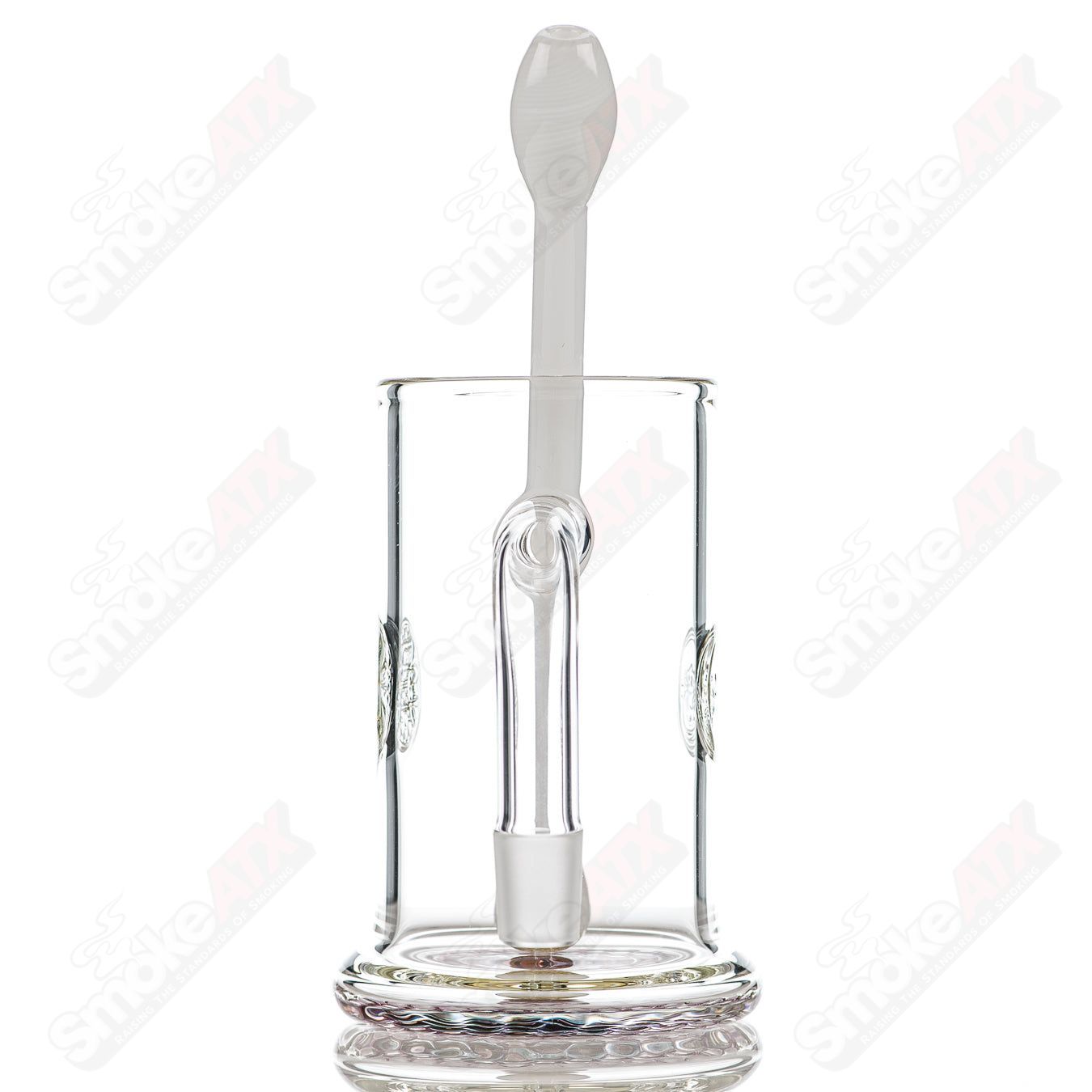 Bangin Mug w/ Gold Ruby Accent Bottom + Q - Tip Straw Surf Rat Glass - Smoke ATX