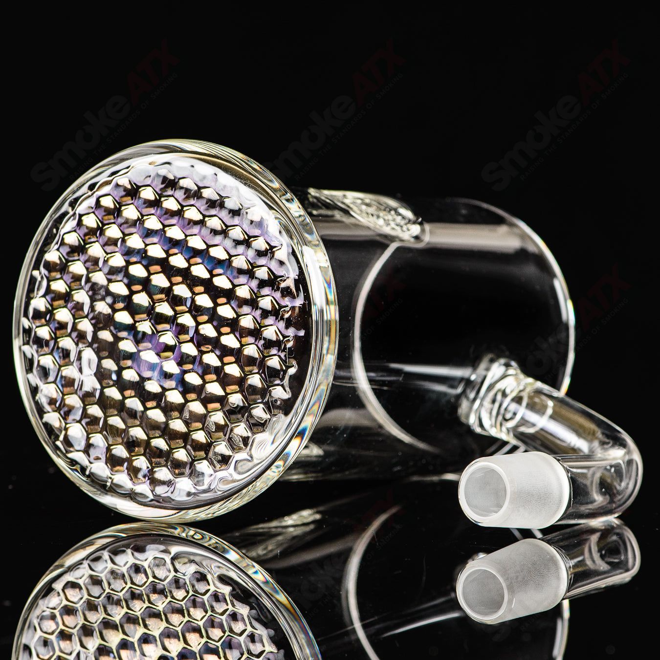 Bangin Mug w/ Gold Ruby Accent Bottom + Q - Tip Straw Surf Rat Glass - Smoke ATX