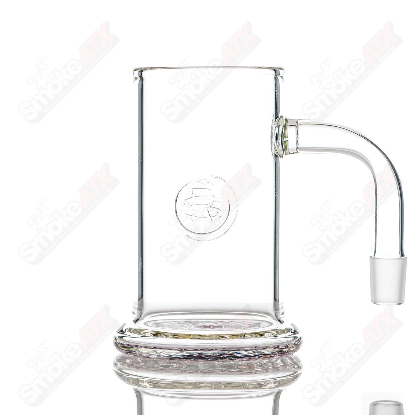 Bangin Mug w/ Gold Ruby Accent Bottom + Q - Tip Straw Surf Rat Glass - Smoke ATX