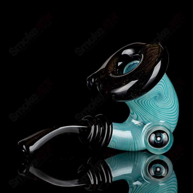 Stealie Milli Sherlock (White/Aqua Linework with Black Accents) JMass - Smoke ATX