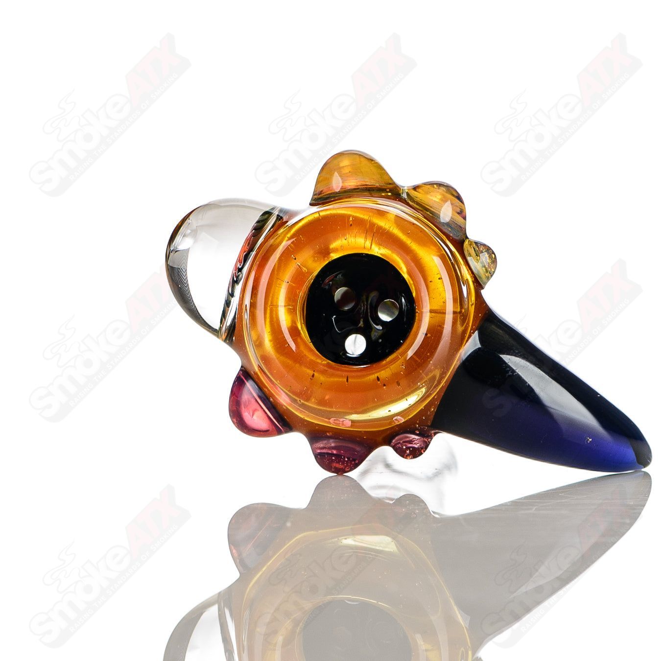 #1 14mm Color Worked Slide Bowl Jeremy from Oregon - Smoke ATX