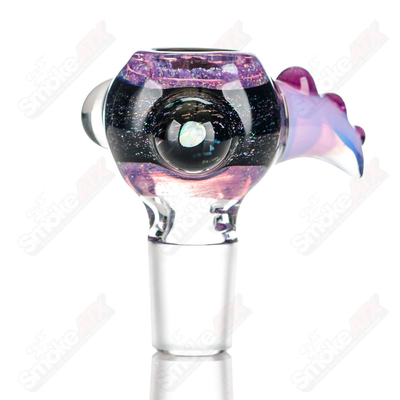 #7 18mm Color Worked Slide Bowl Jeremy from Oregon - Smoke ATX