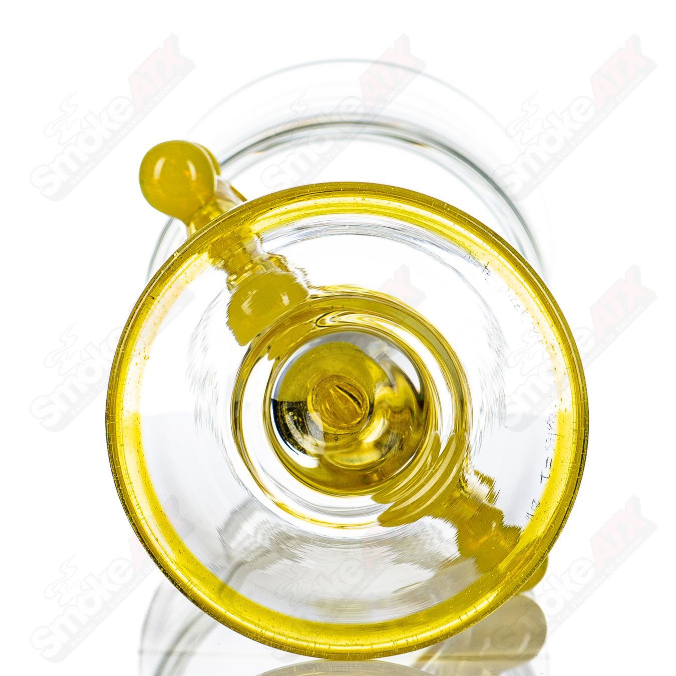 Swiss Perc - Nate Dizzle X Ben Belgrad - (UV) Footed Wine Goblet (Signed #1- 2016) - Smoke ATX