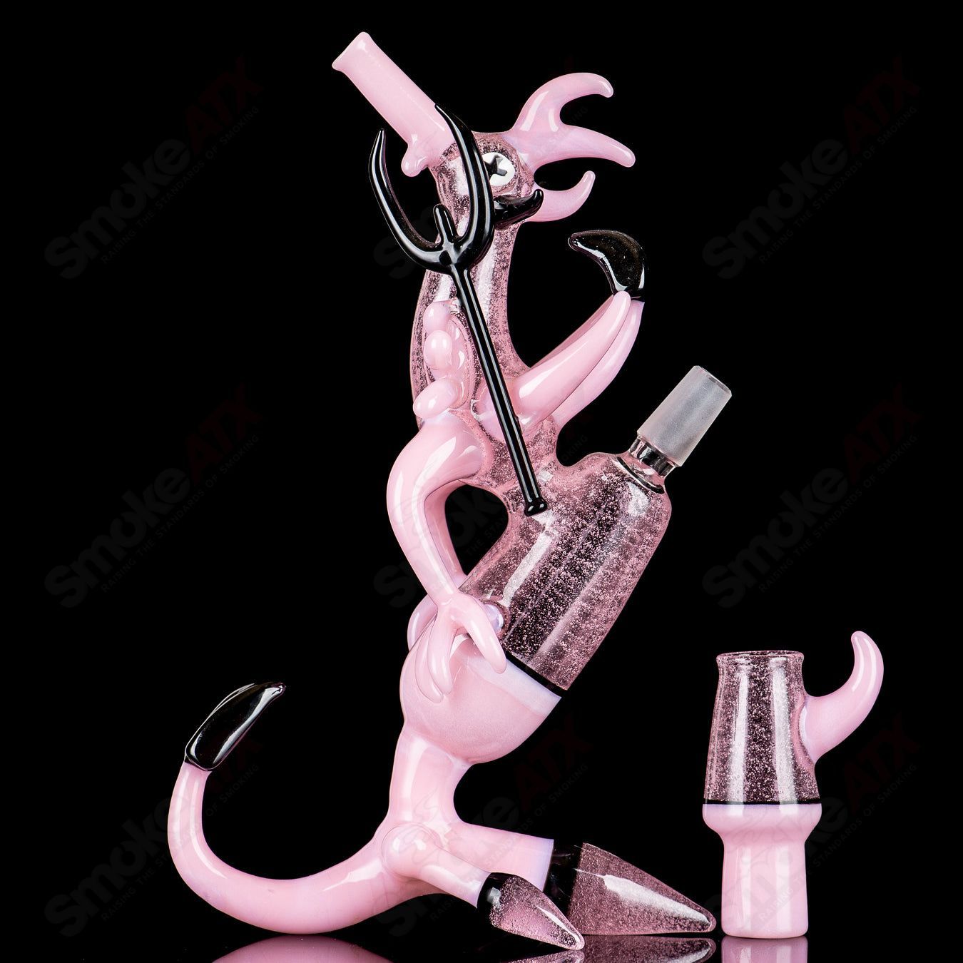 Chicken Rig (Pink Devil) JOP Glass - Smoke ATX