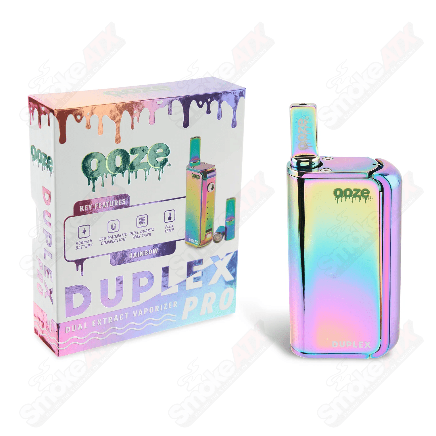 Rainbow Duplex Pro – 900 mAh – Cartridge & Wax Vaporizer - Smoke ATX 