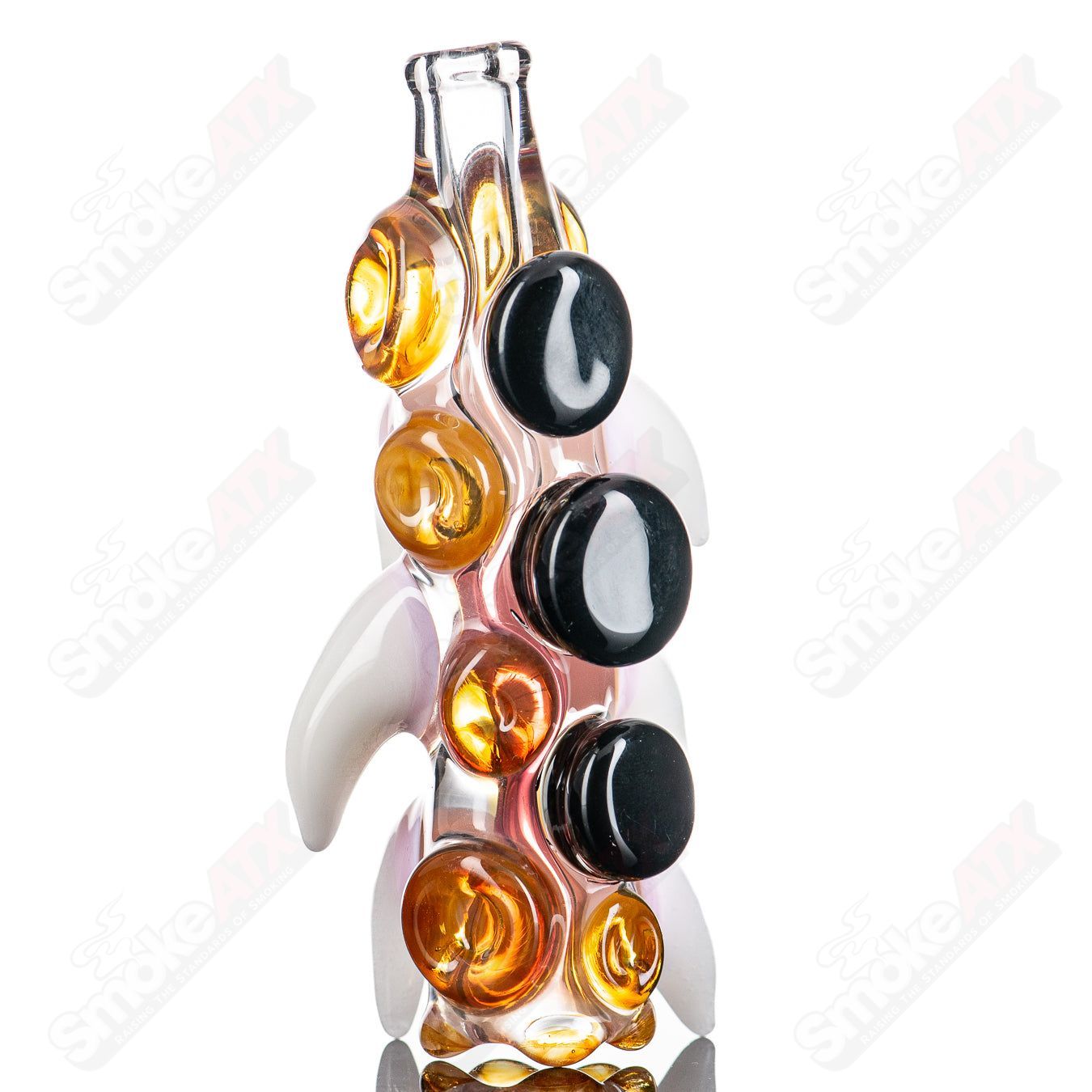 Bear Tooth Chillum by JMK Glass - Smoke ATX