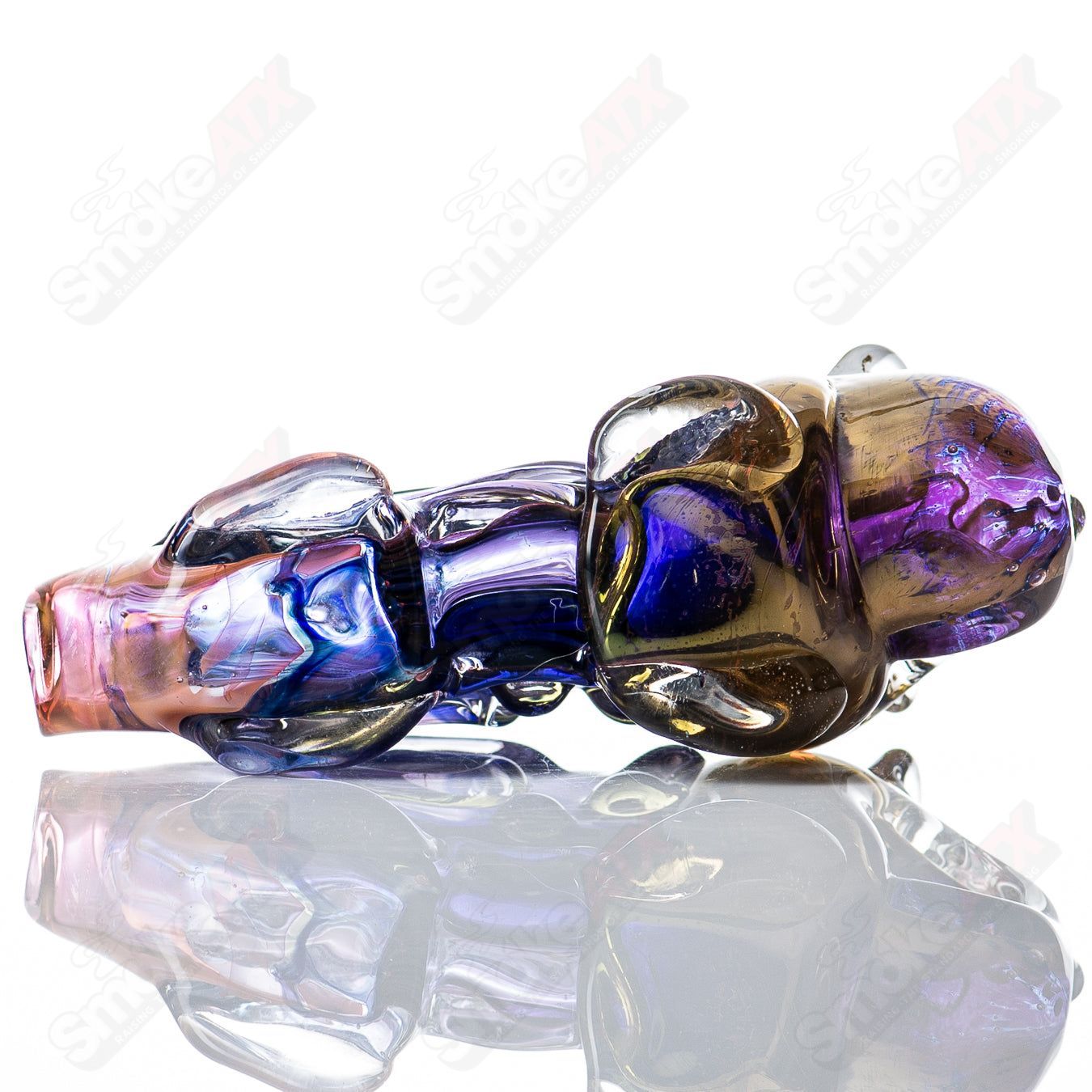 Bear Totem Pipe Glass by Nobody - Smoke ATX