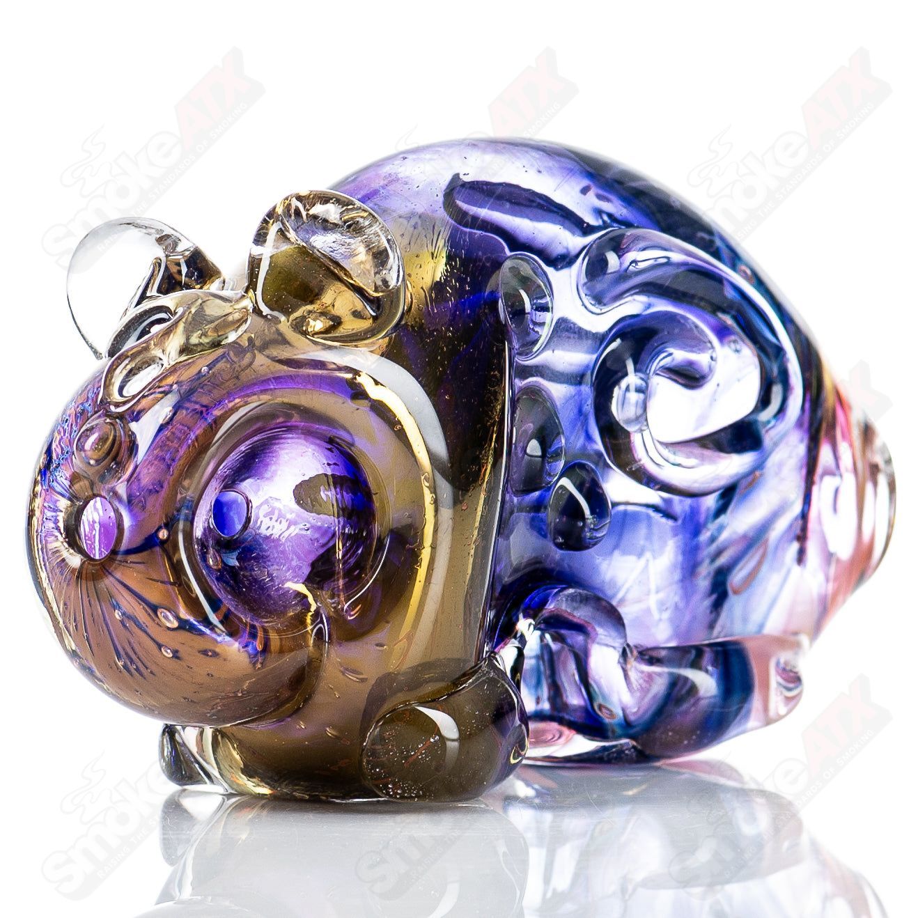 Bear Totem Pipe Glass by Nobody - Smoke ATX