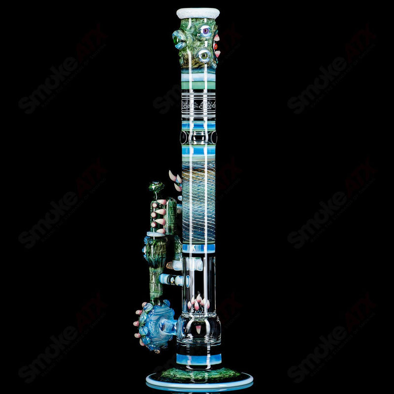 SoL-45 Lace Sphere & Dry Catcher Set by Salt x SoL Glassworks - Smoke ATX 
