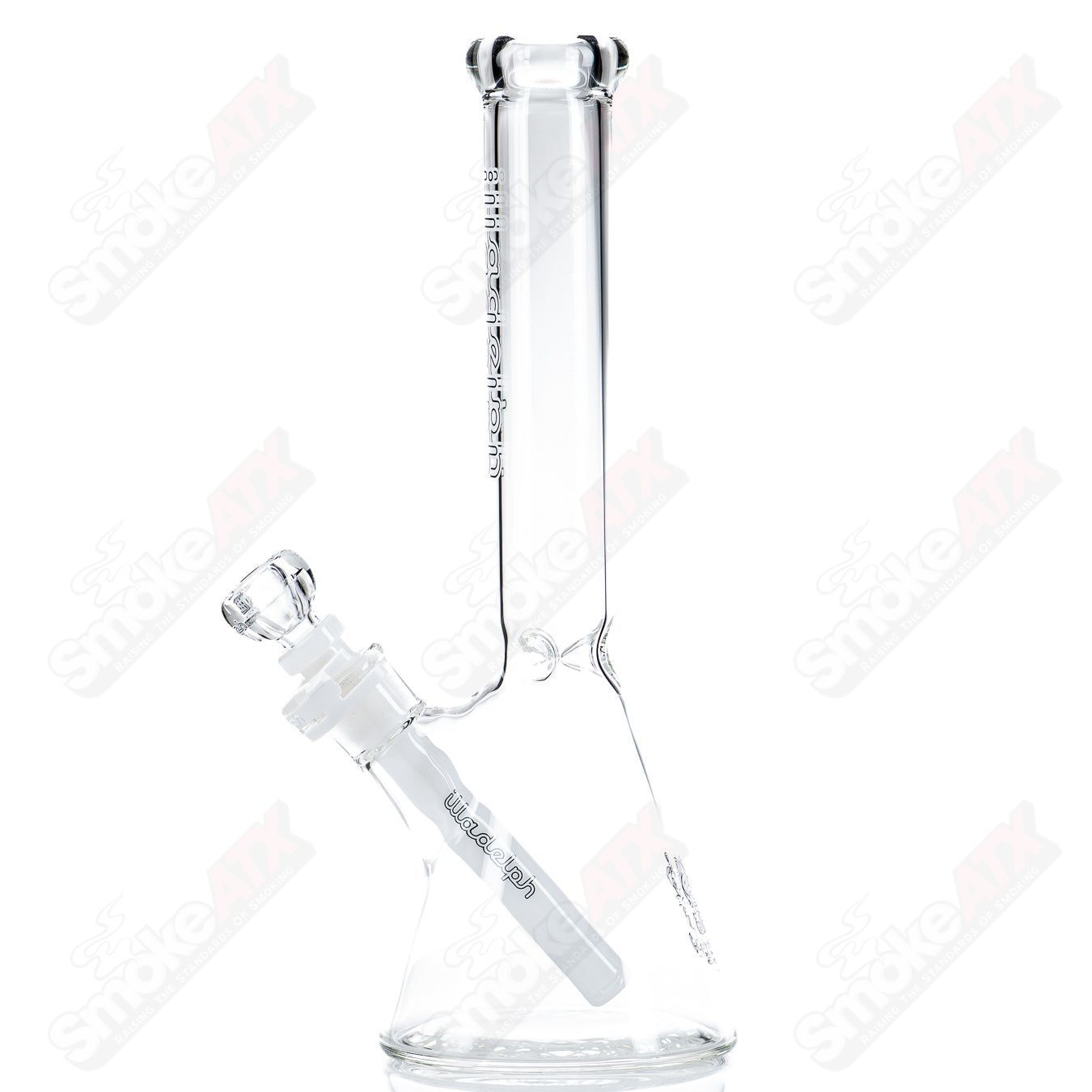 12" 5mm (White) Mini Beaker Illadelph - Smoke ATX 