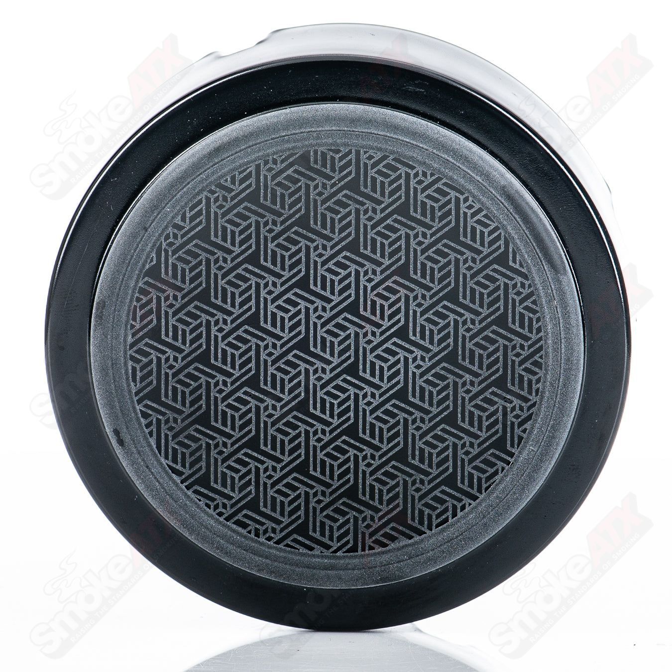 Black Ashtray 3D Square Maze Pattern Sovereignty - Smoke ATX