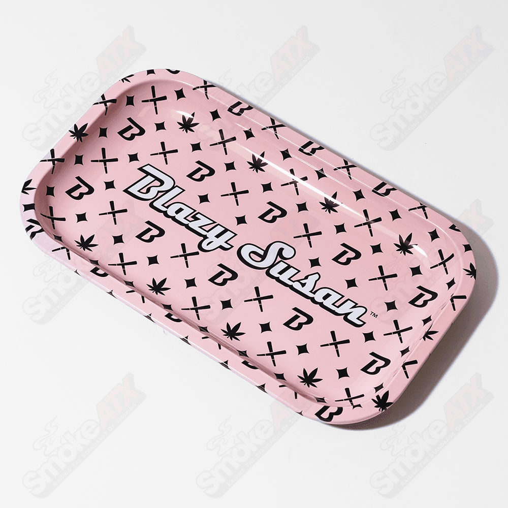 Blazy Susan Rolling Tray Step & Repeat - Smoke ATX