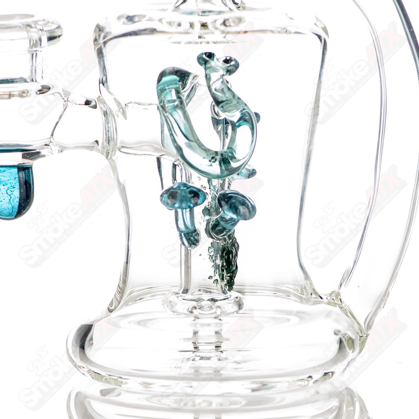 Blue Dumper Snake Sculpture rig by Gilyumglass - Smoke ATX