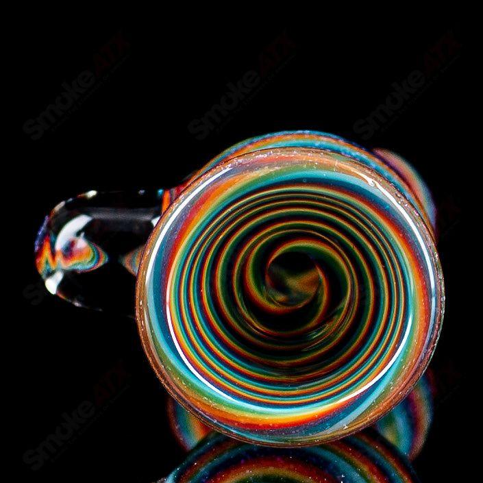 #3 Rainbow Dichro Line Work Chillum by Shane Smith