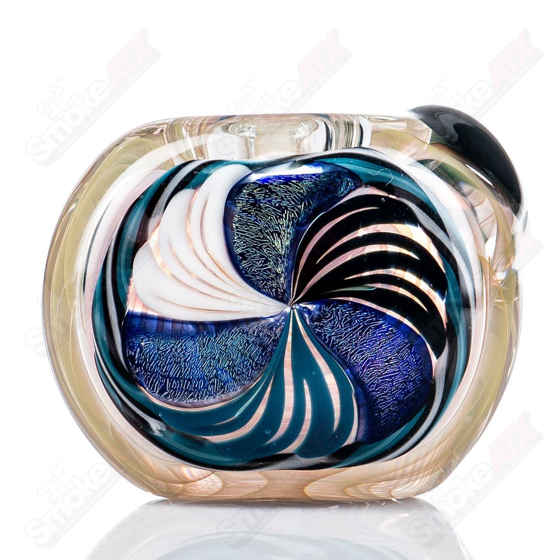 #1 Three Dichro Petal Spoon Talent Glass - Smoke ATX 