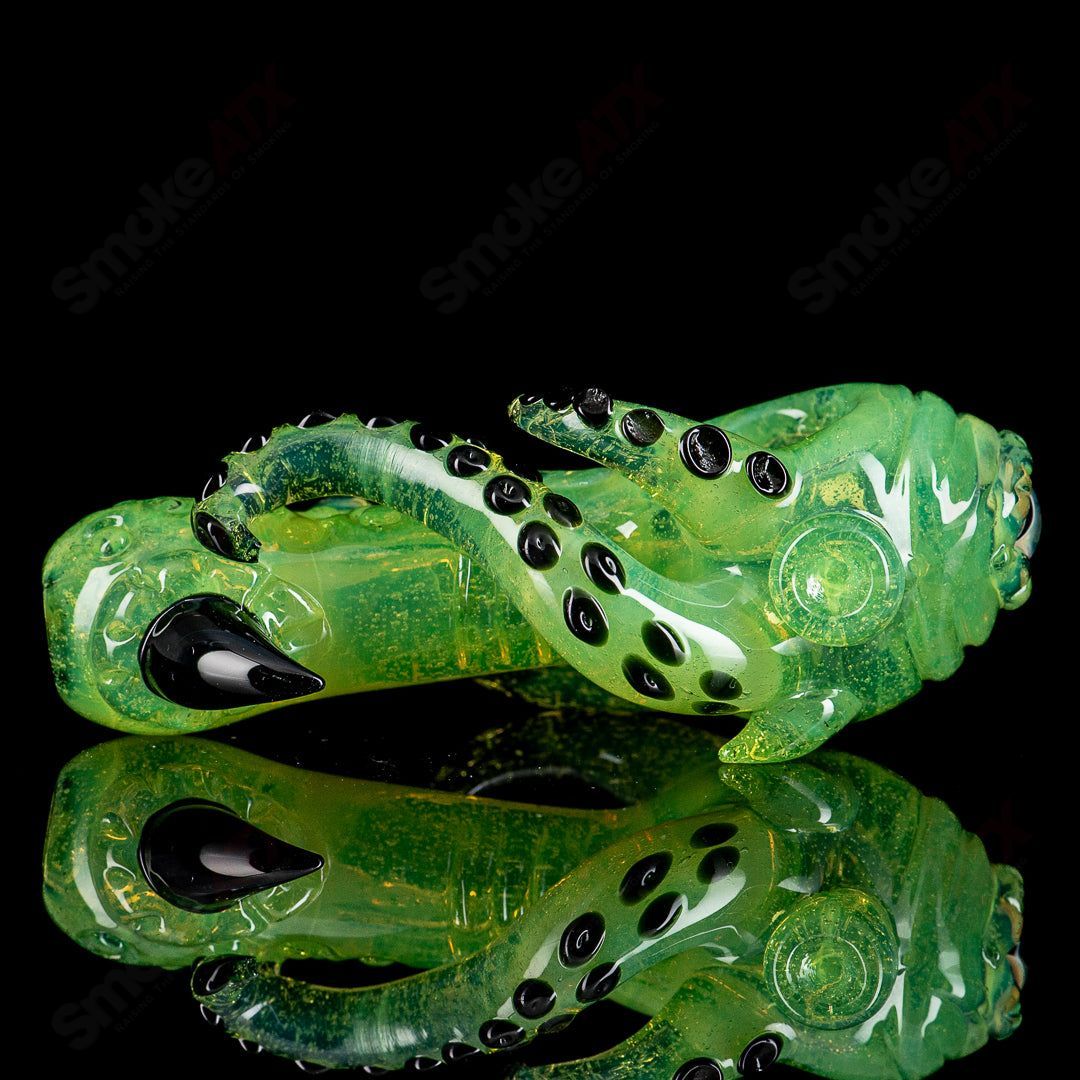 #1 Seamonster Spoon by Mako Glass - Smoke ATX 