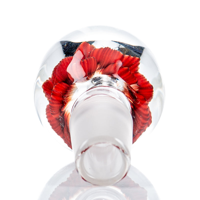 #3 18mm Flower Marble Bowl by Swan Glass