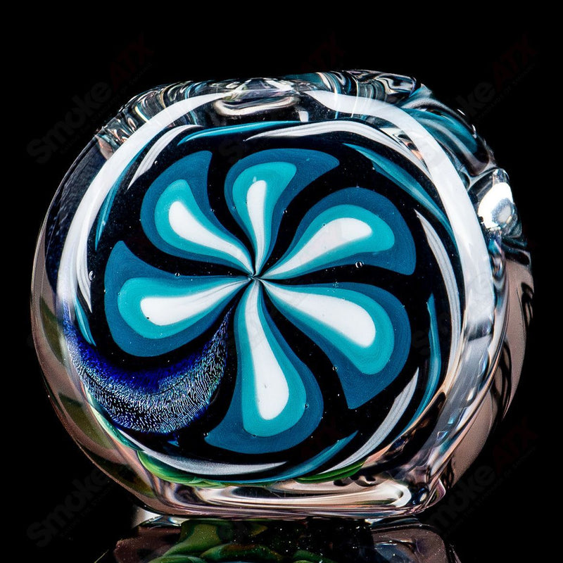 #1 Dichro Strip w/ Color Flower Spoon Talent Glass