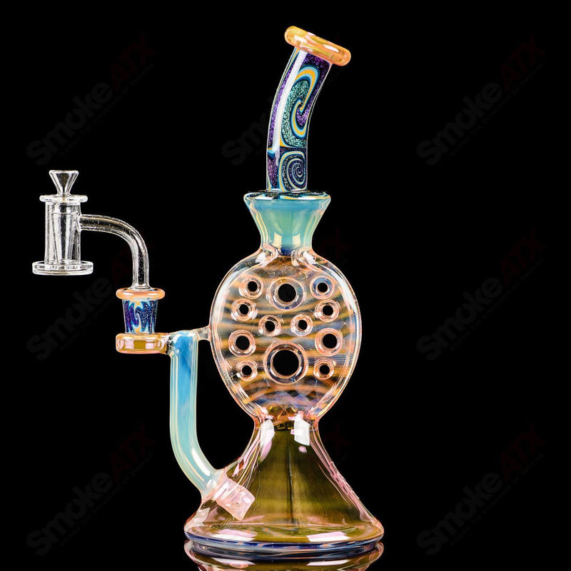 1 of 1 Fume Swiss Oiler Rig Collab W/ Ease Glass - Smoke ATX