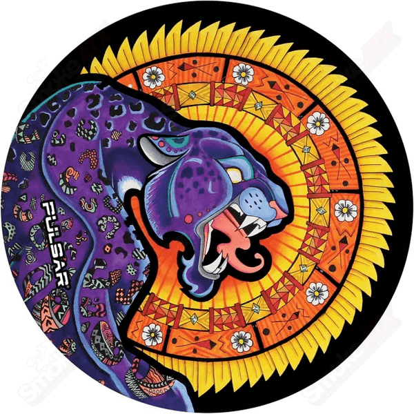 8in Psychedelic Cougar Pulsar Dab Padz - Smoke ATX