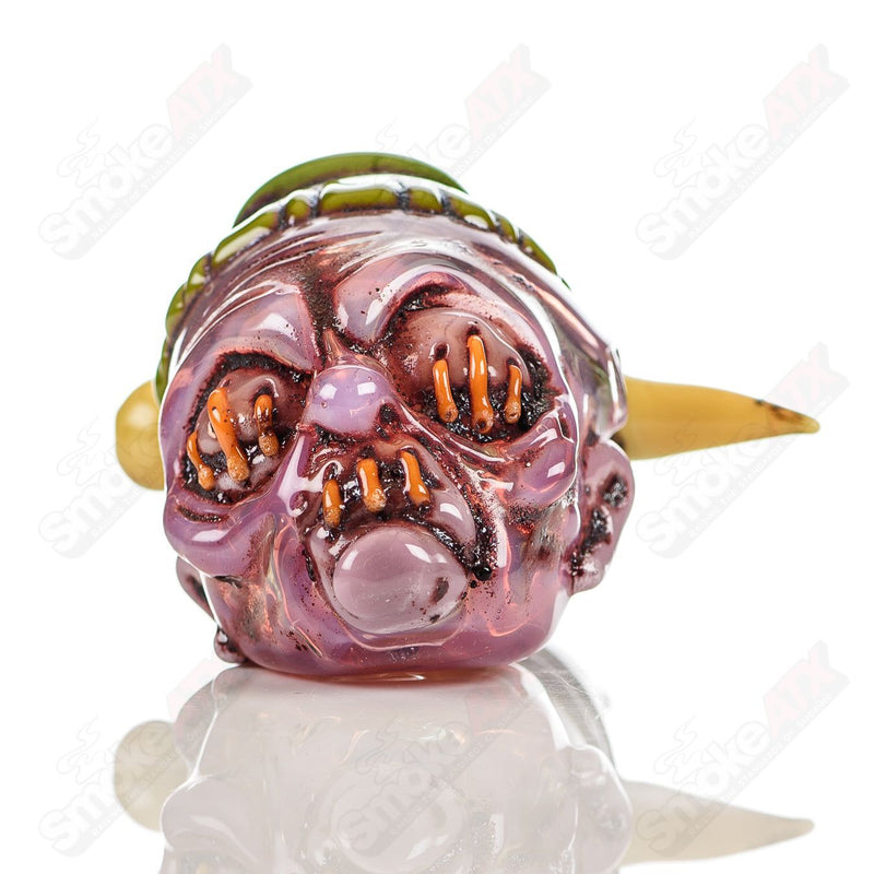 Shrunken Head Spoon Ghost Glass - Smoke ATX