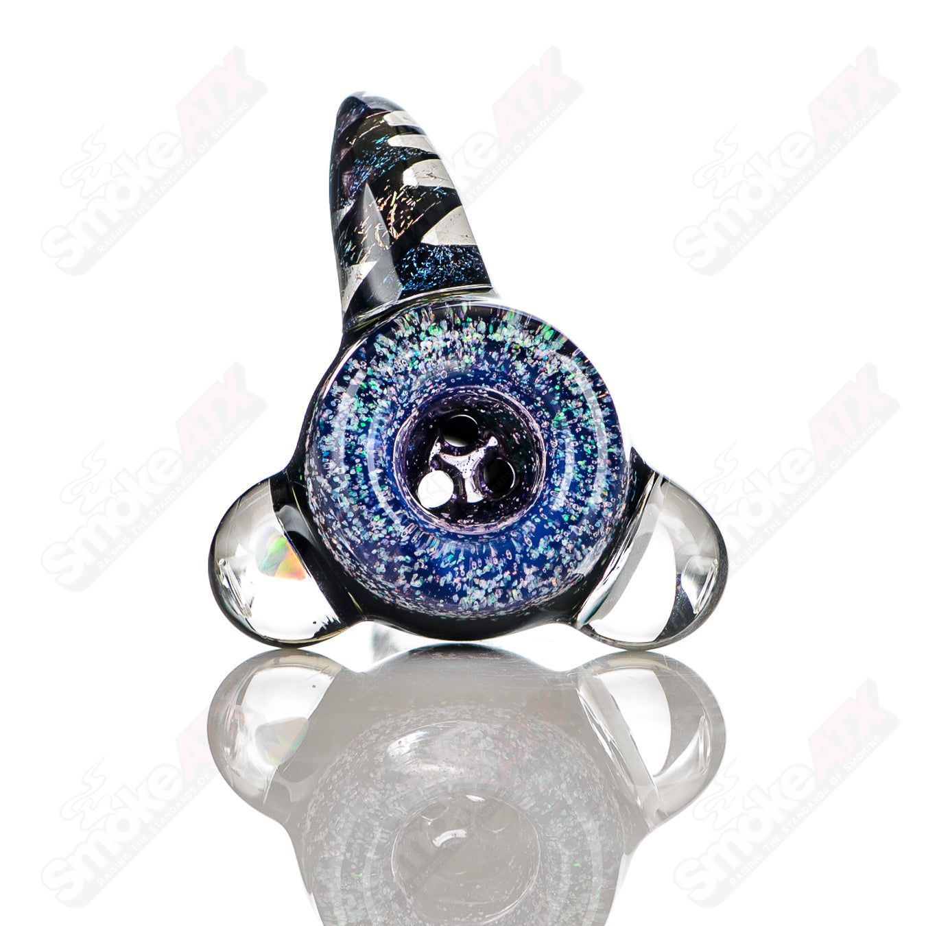 #5 14mm Color Worked Slide Bowl Jeremy from Oregon - Smoke ATX