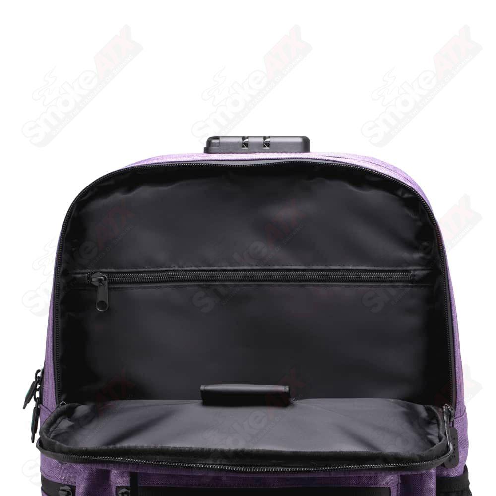 Ooze Traveler Smell Proof Locking Backpack - Purple Haze - Smoke ATX 