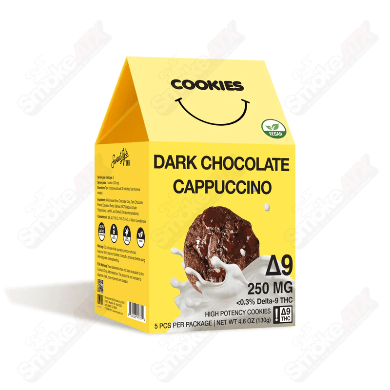 250mg D9 Dark Chocolate Cappucino Cookies Sweet Life by QWIN - Smoke ATX