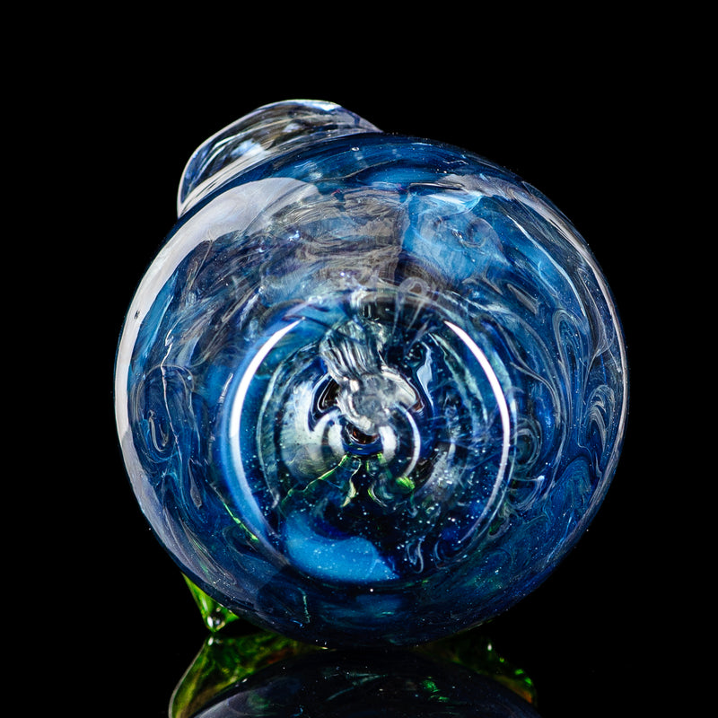 Blue Apple Rig w/ Worm Dabber Pouch Glass - Smoke ATX