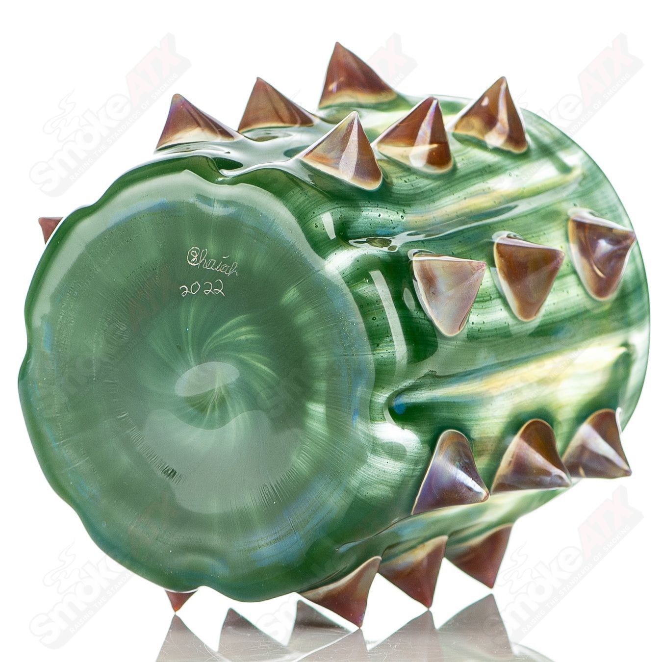 Cactus Whiskey Glass (Green) Unparalleled Glass - Smoke ATX