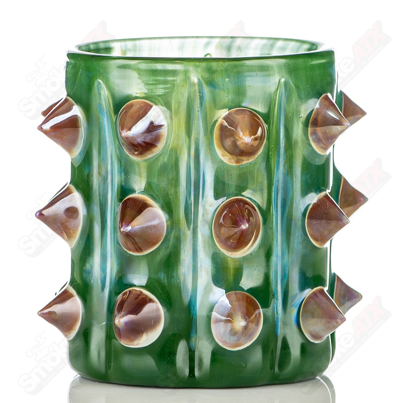 Cactus Whiskey Glass (Green) Unparalleled Glass - Smoke ATX