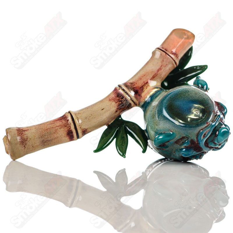 Shrunken Head Sidecar Dry Pipe Ghost Glass - Smoke ATX