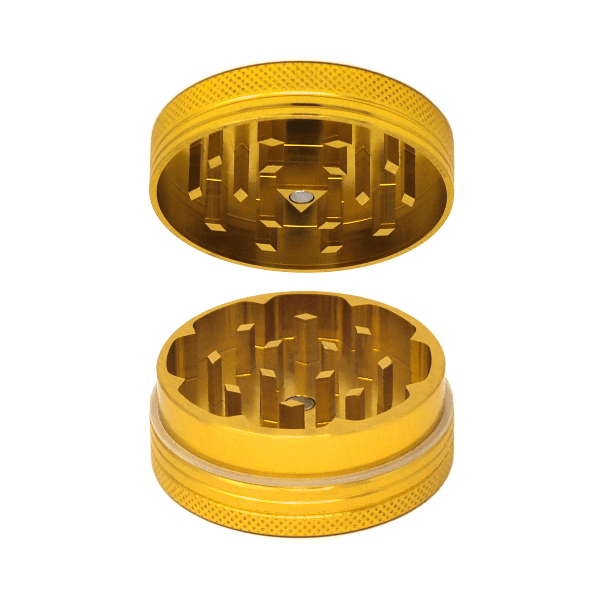 Cali O.G. 2" Two Piece Grinder Gold - Smoke ATX