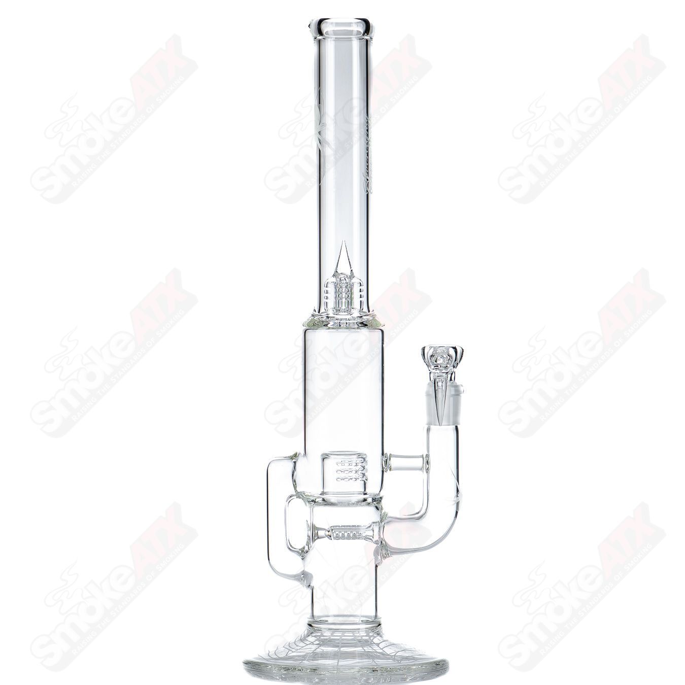 Cap Cycler DG Gline Clear w/ 38mm neck & Splashguard & Halloween pattern Sovereignty - Smoke ATX