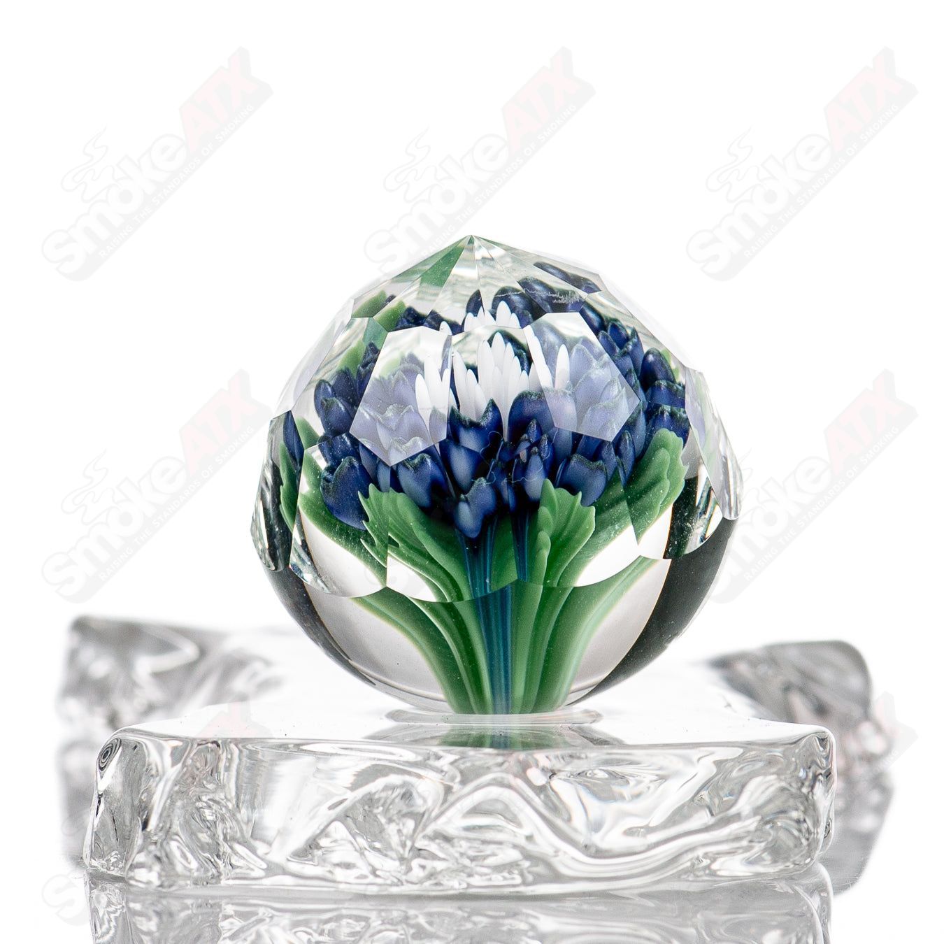 Flower Marble #1 Glass Impact x Fatal Facets - Smoke ATX 