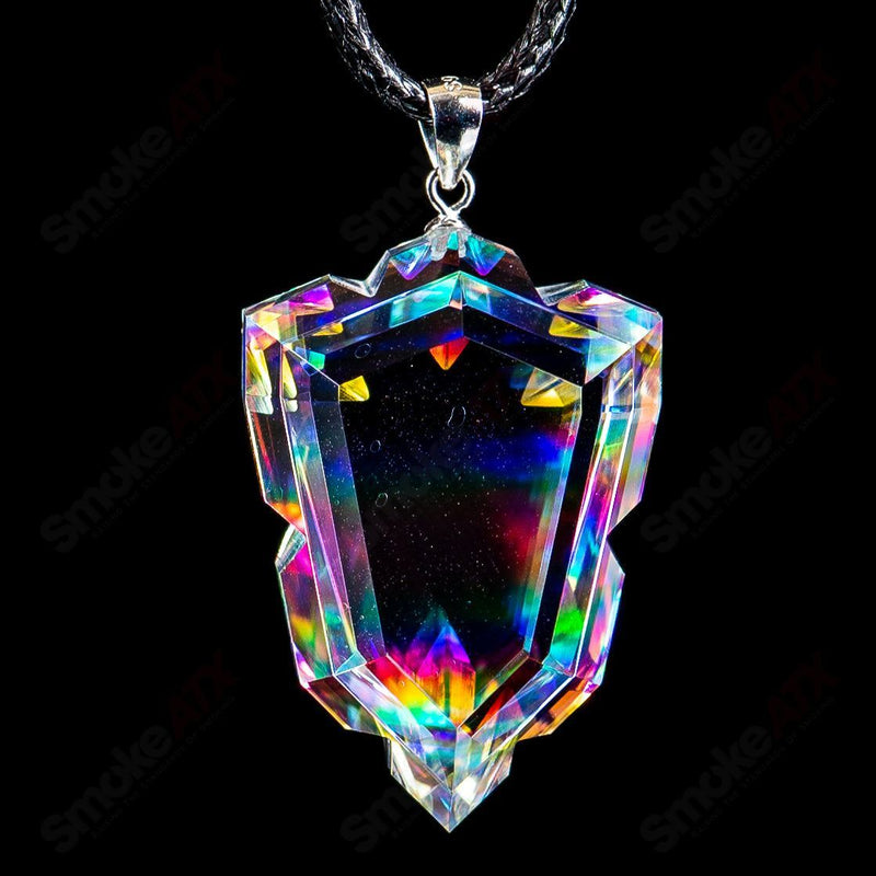 Dichro Arrow Head Faceted Pendant by Fatal Facets