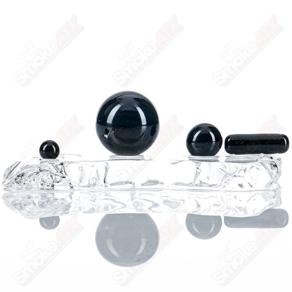 Black Magic Slurper Set Indo Glass - Smoke ATX 