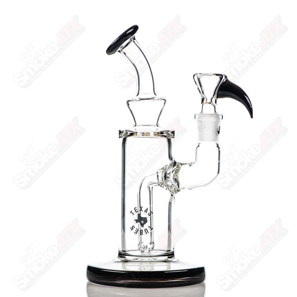 8in 14mm Rig w/ Flower Bowl (Galaxy) Texas Tubes - Smoke ATX