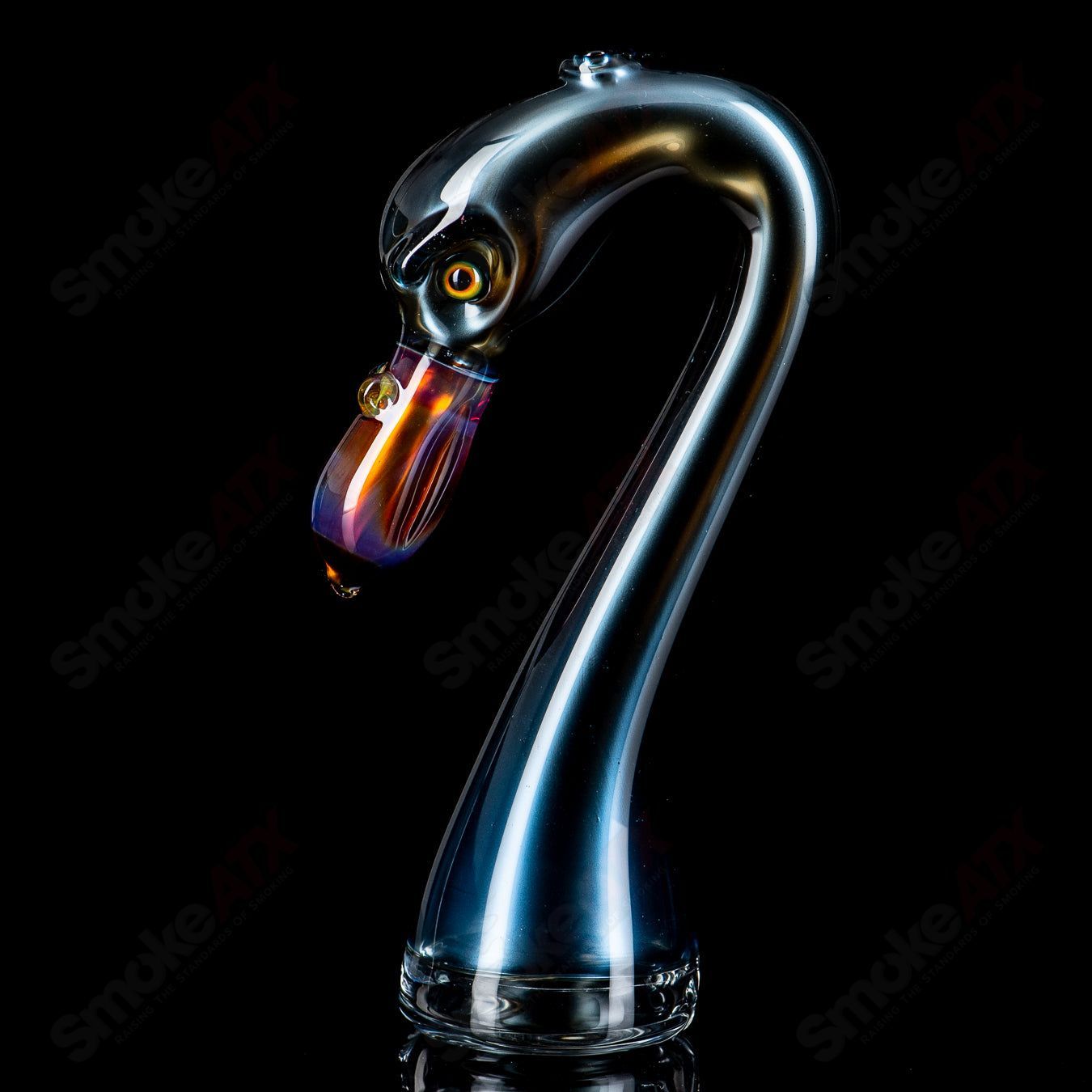 Flamingo Puffco Dry Top Burtoni Glass #6 - Smoke ATX 