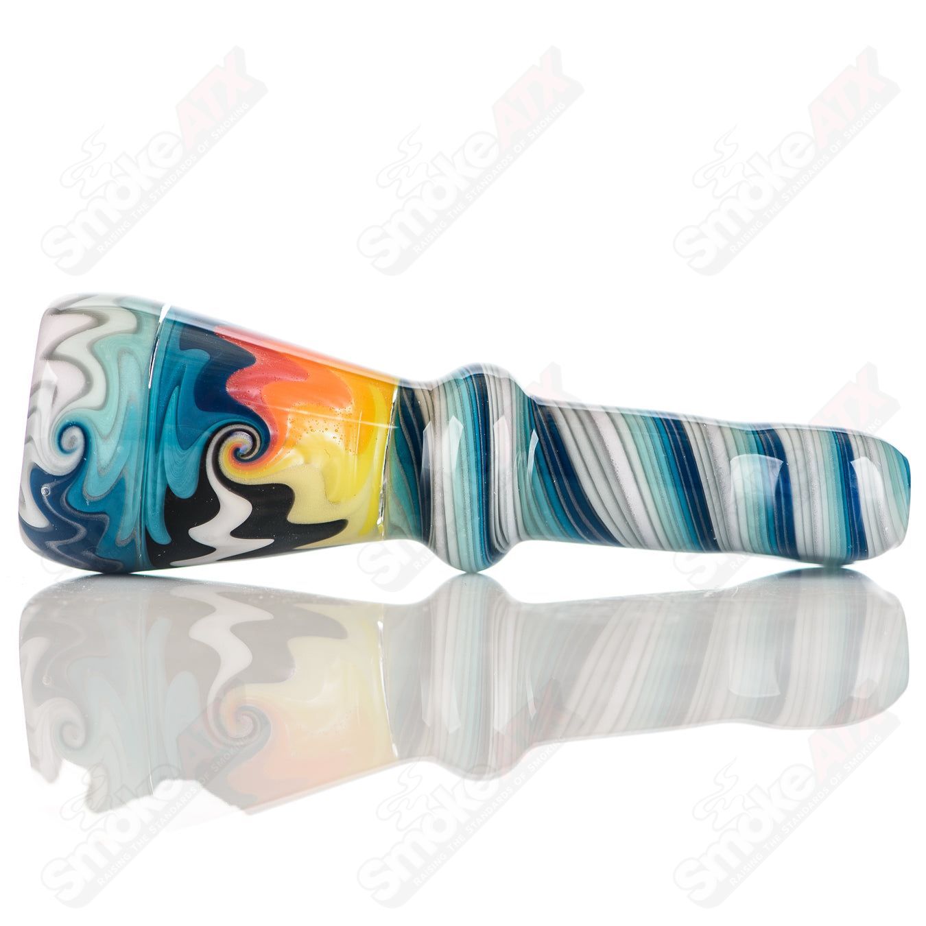 #3 Wig Wag Chillum Katy Wright Glass - Smoke ATX