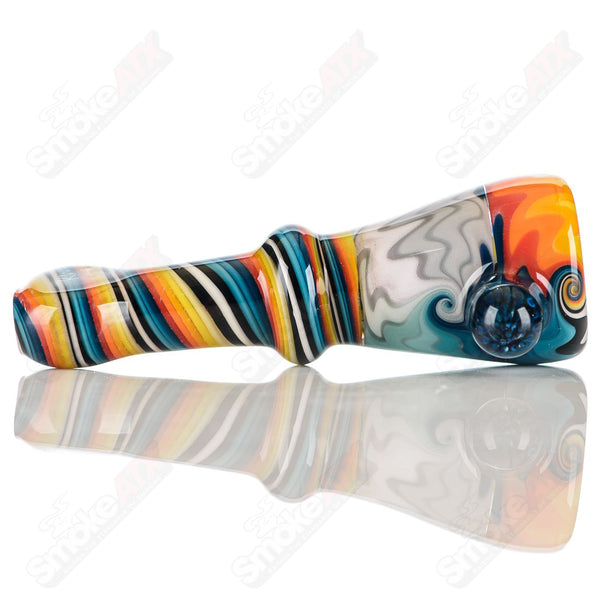 #4 Wig Wag Chillum Katy Wright Glass - Smoke ATX