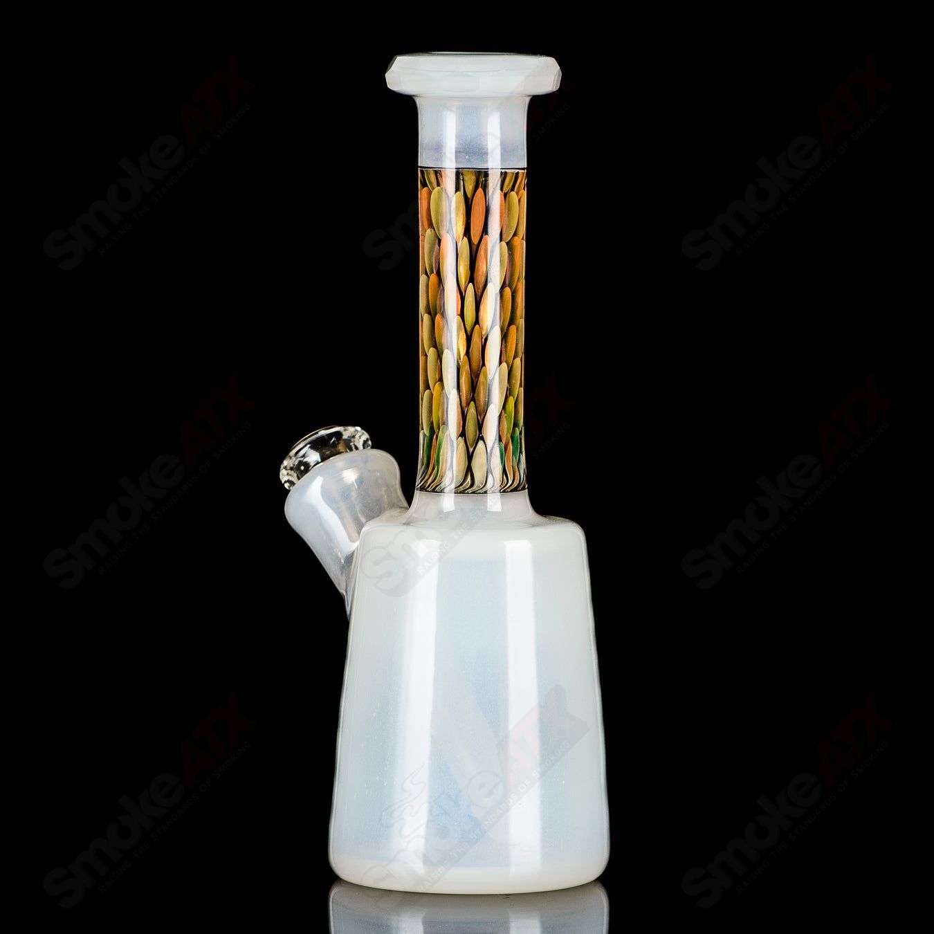 #3 Faceted UV Mini Rig BCM Glass - Smoke ATX