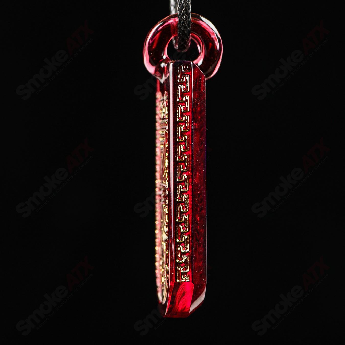 Classic Tablet Pendant (Anubis) Green T Glass - Smoke ATX