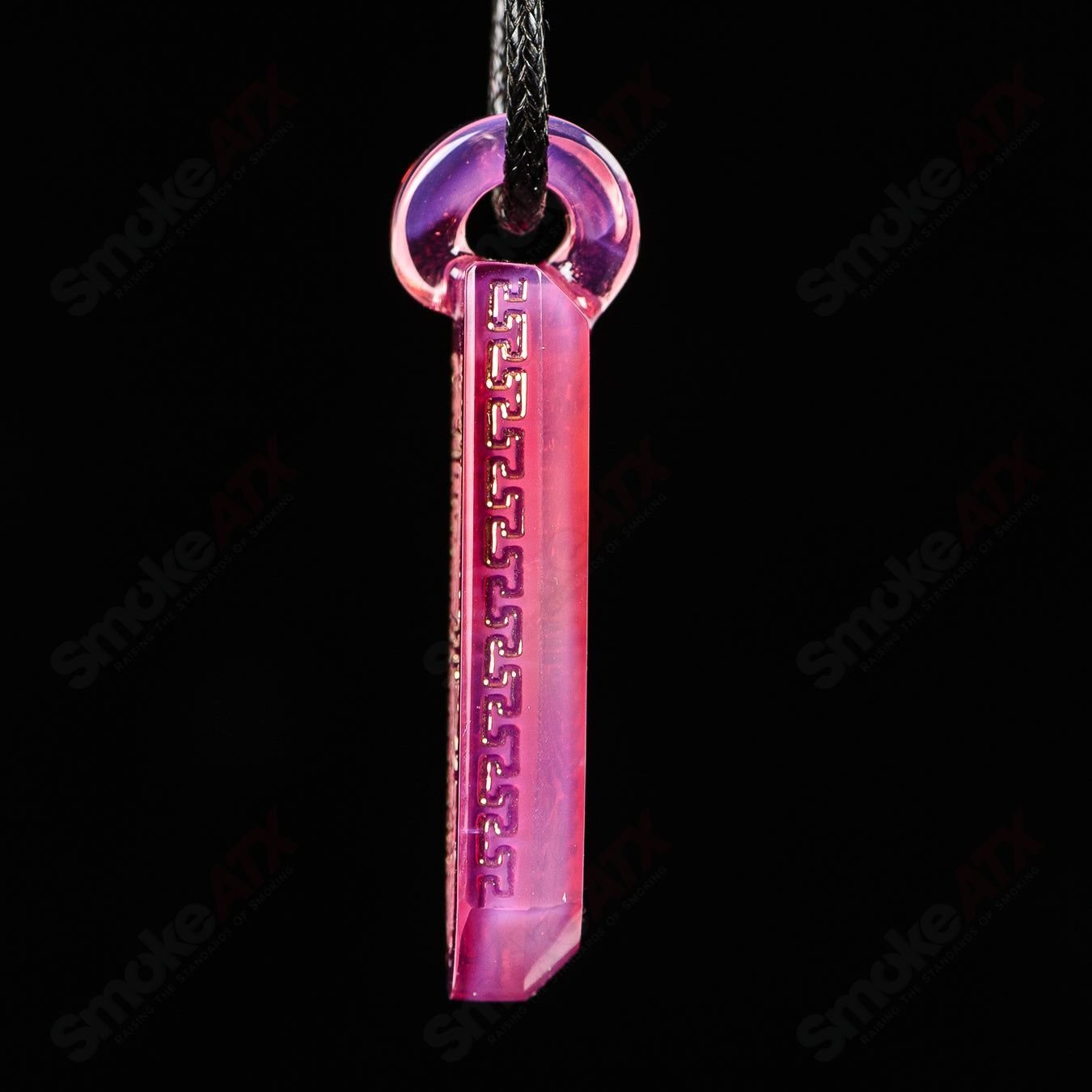 Classic Tablet Pendant (Bast) Green T Glass - Smoke ATX