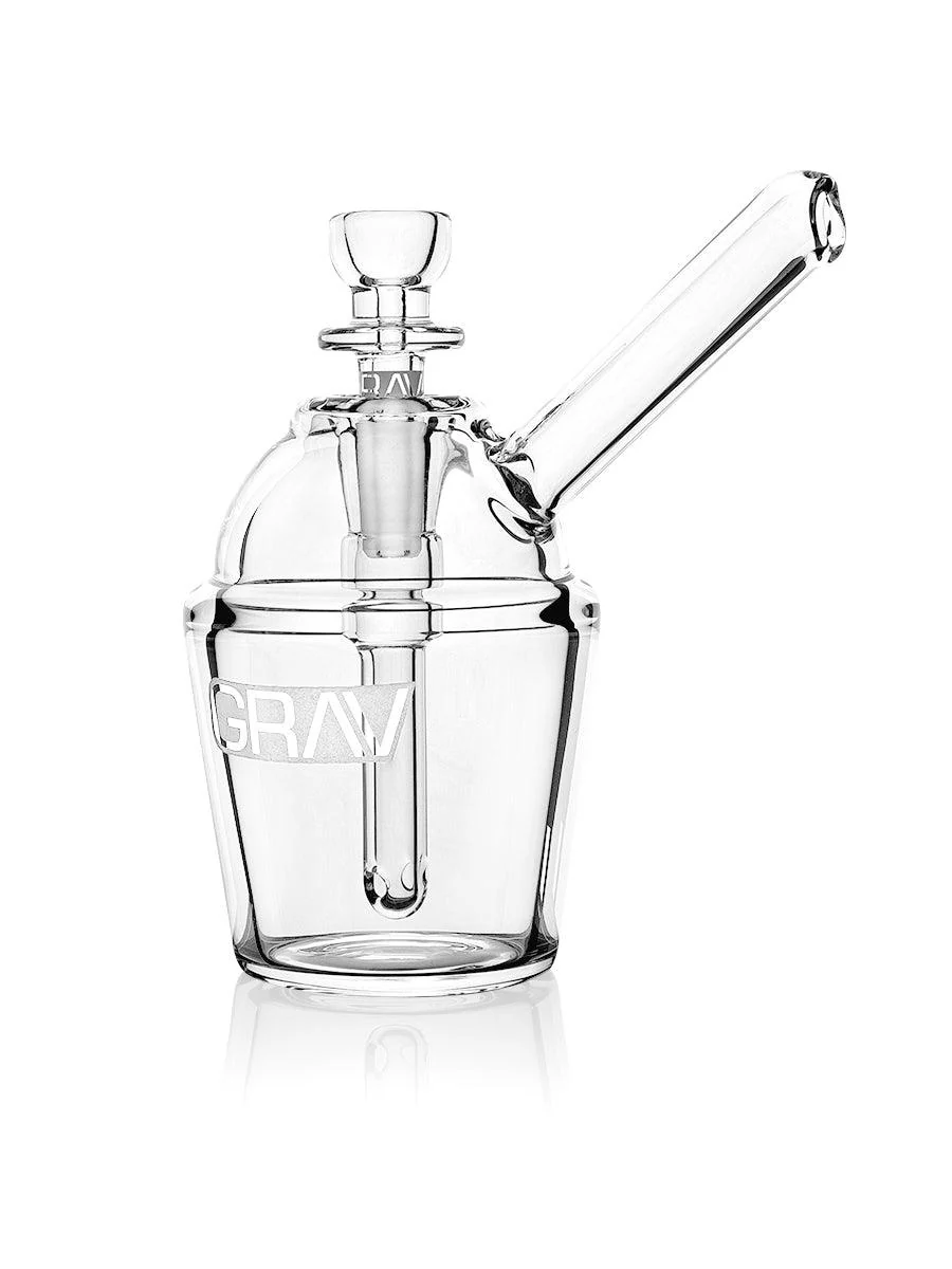 Clear Slush Cup Pocket Bubbler GRAV - Smoke ATX