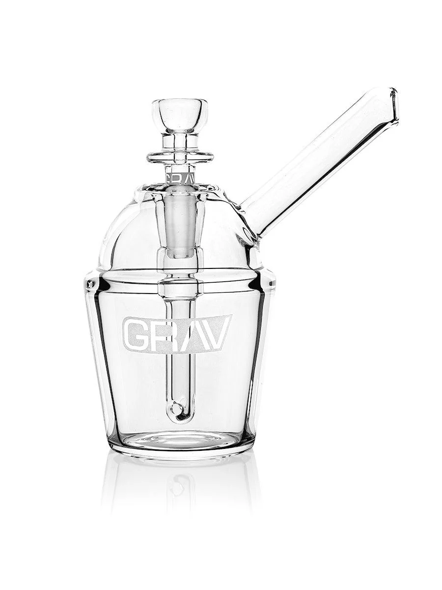 Clear Slush Cup Pocket Bubbler GRAV - Smoke ATX