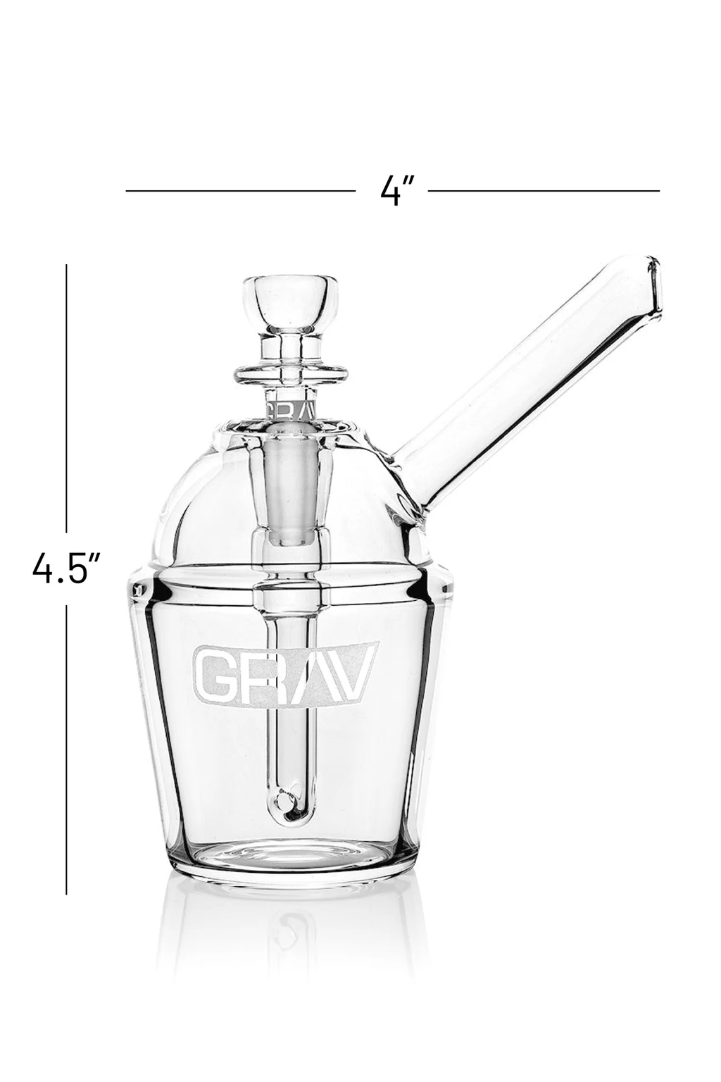Clear Slush Cup Pocket Bubbler GRAV