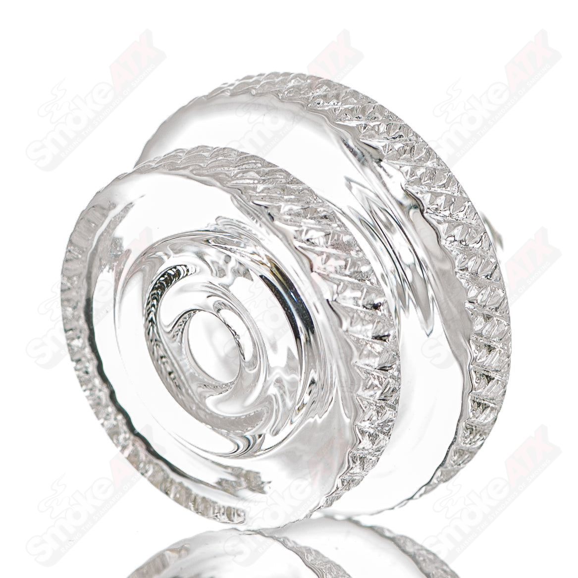 Clear Spinner Cap Moocah Glass - Smoke ATX