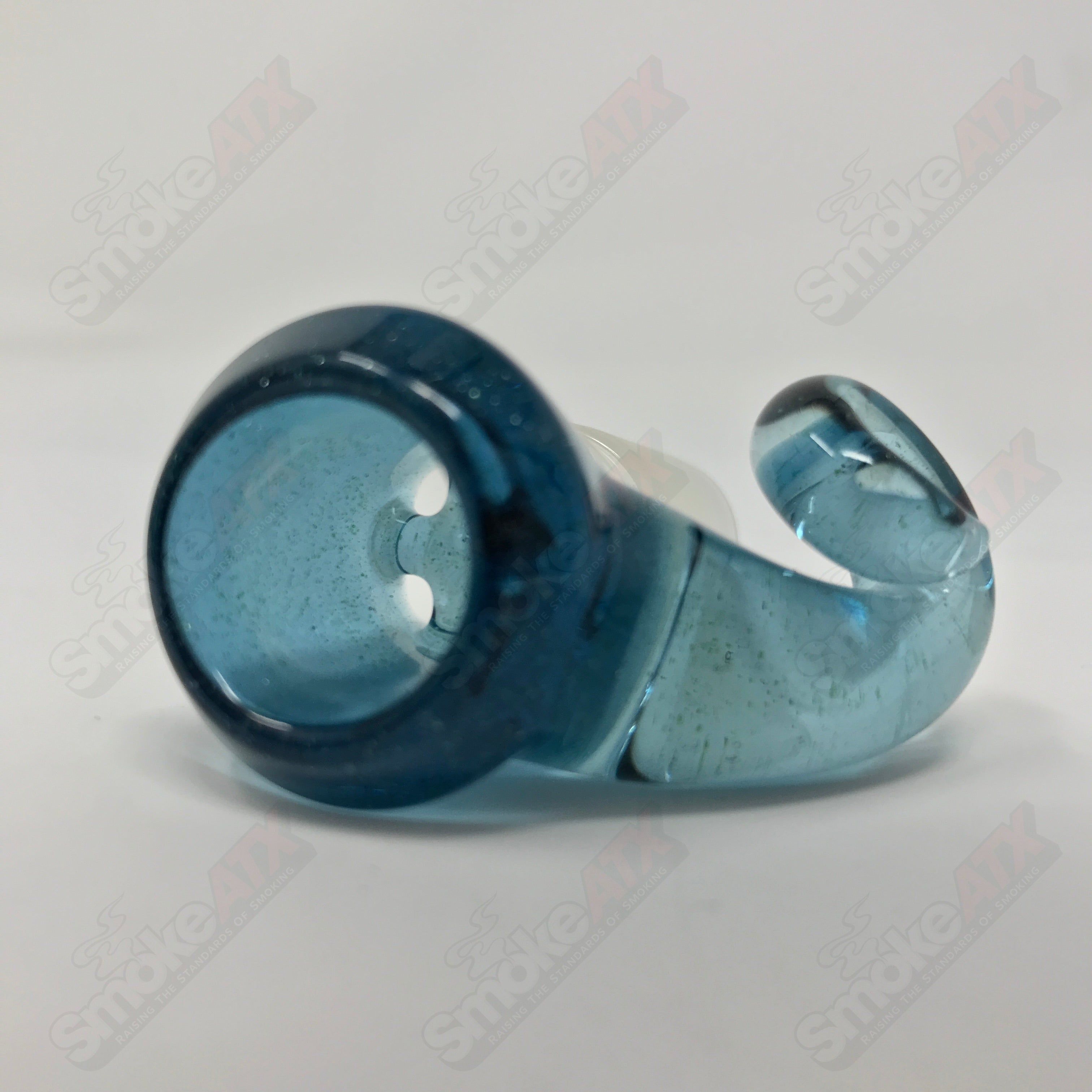 Blue Stardust 18mm Full Accent Slide Black T Glass #2 - Smoke ATX 
