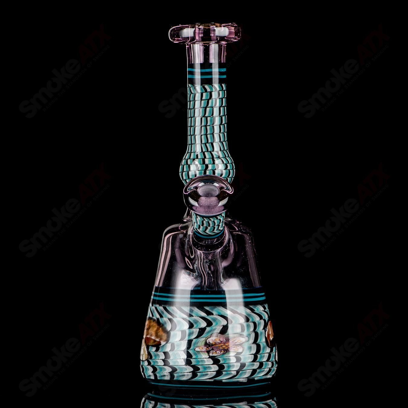 Coiled Latticello Milli Rig Conversion Glass x Boehme 3 - Smoke ATX